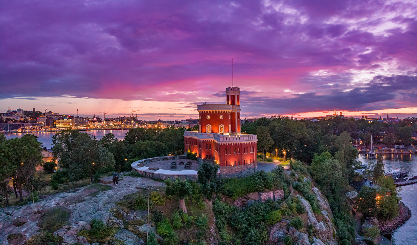 When you plane your drone flight. Kastellet panorama, Stockholm summer 2019. DJI Mavic Air