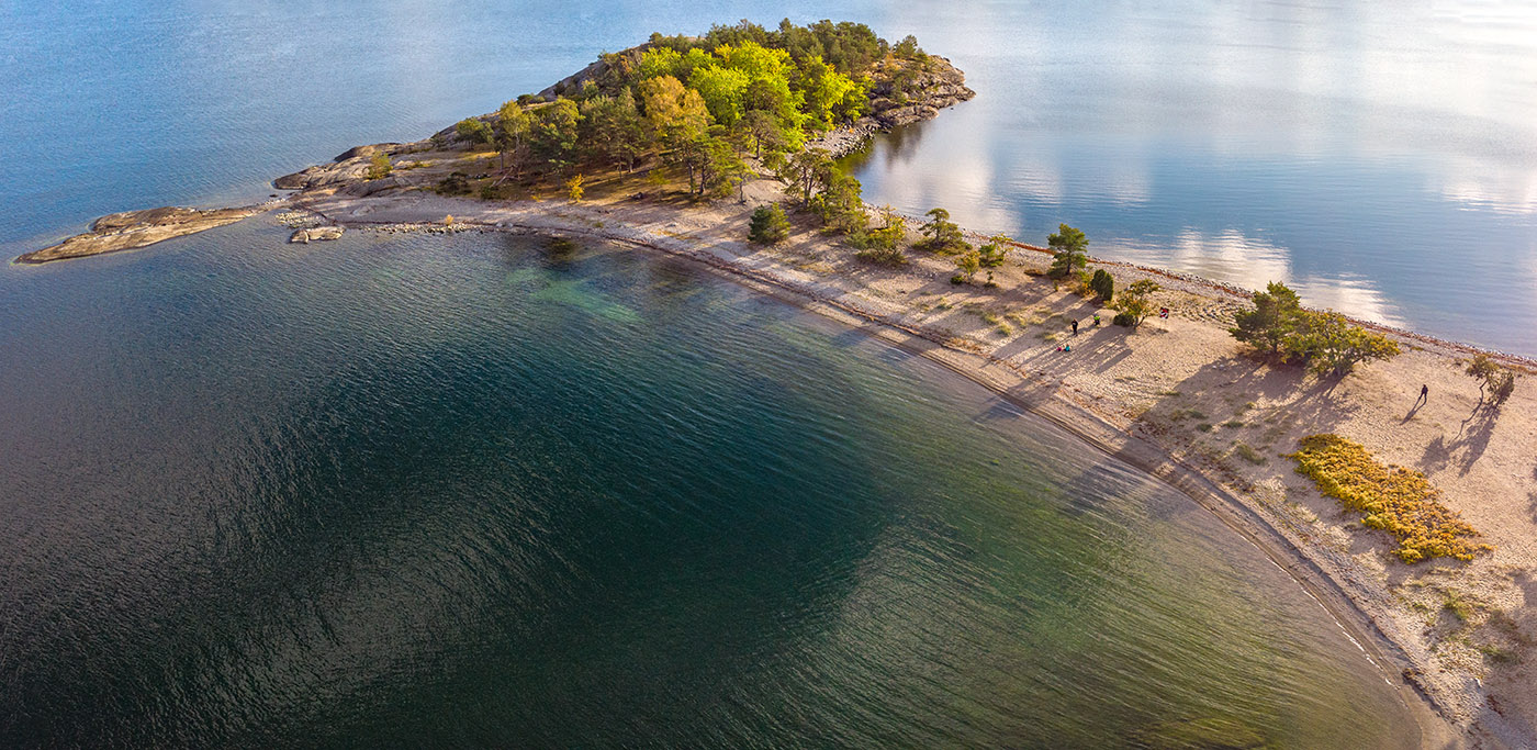 Knappelskär peninsula from above.