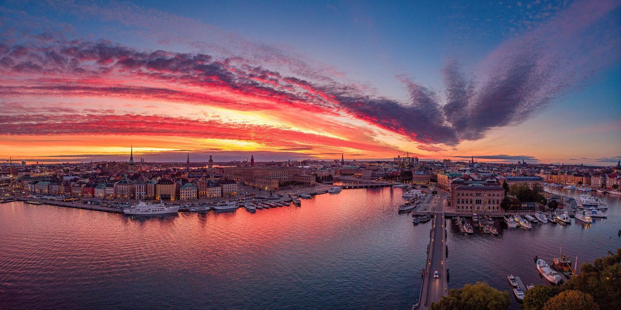 Beautiful Sunset in Stockholm