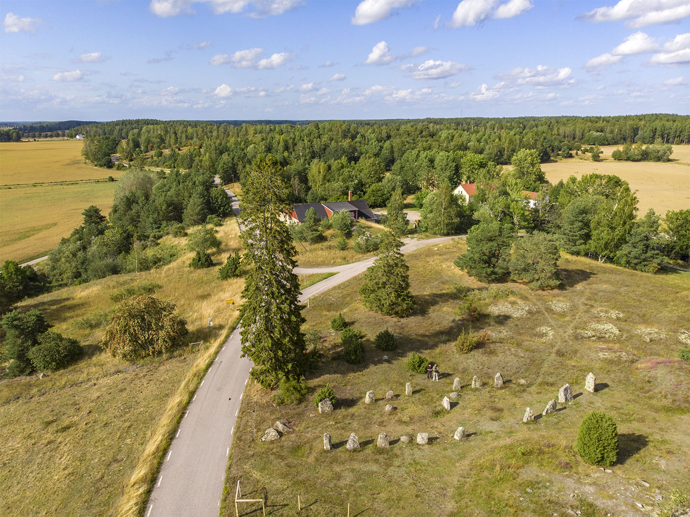 Åsa Gravfält Natural Reserve. Photographed with DJI Mavic Air photo.