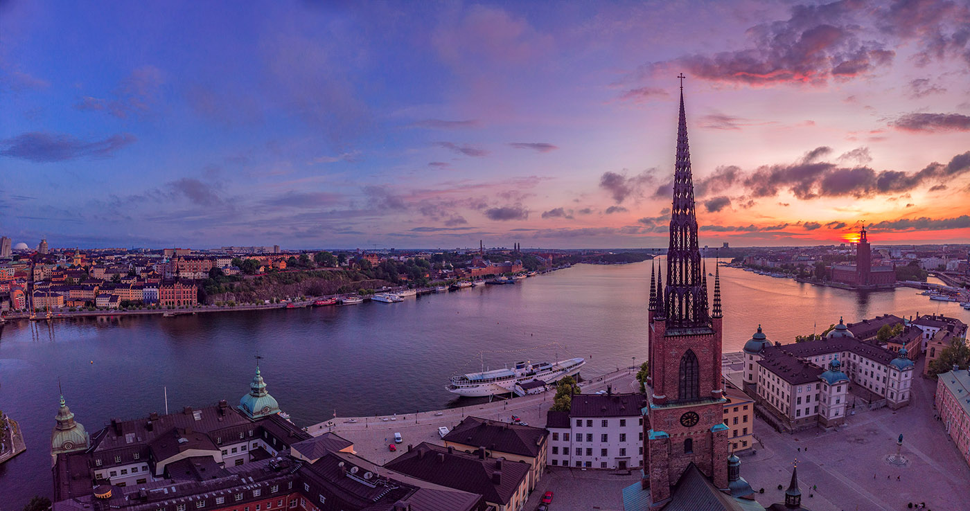 Riddarholmen Church panorama.