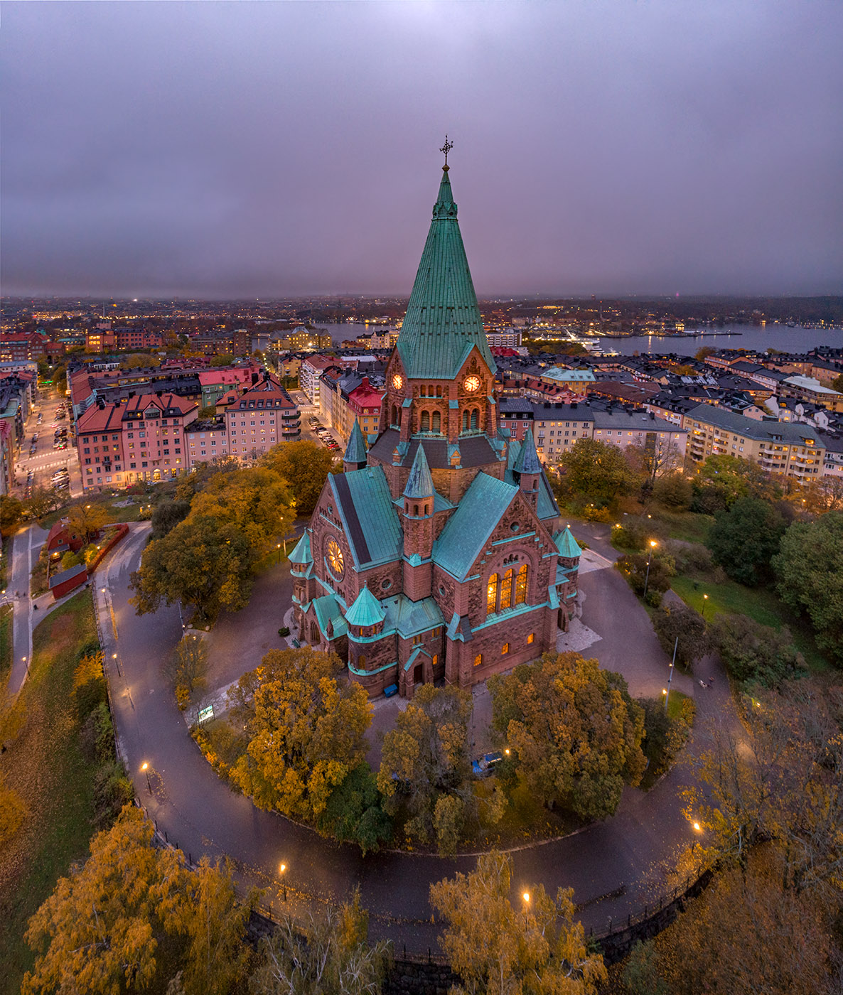 Sofia Church at night.